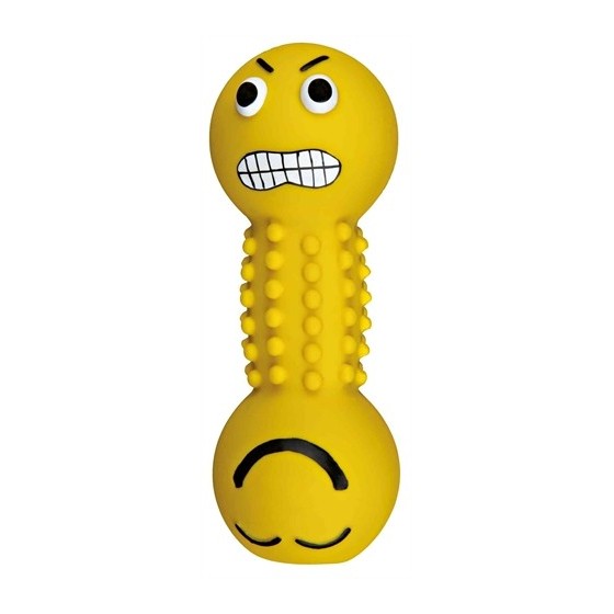 Trixie Latex / Polyestervlies Smiley-Halter Met Geluid Assorti 19 CM 3 ST