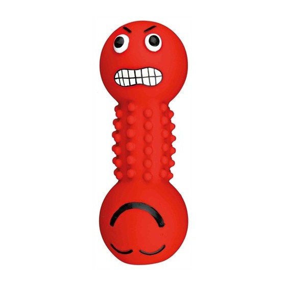 Trixie Latex / Polyestervlies Smiley-Halter Met Geluid Assorti 19 CM 3 ST