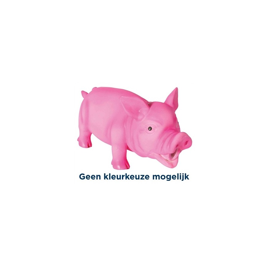 Trixie Latex / Polyestervlies Varken Met Dierengeluid  Assorti 21 CM 3 ST