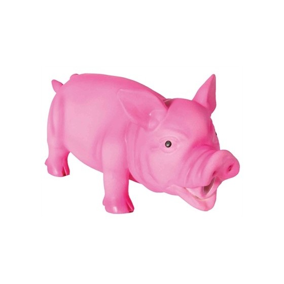 Trixie Latex / Polyestervlies Varken Met Dierengeluid  Assorti 21 CM 3 ST