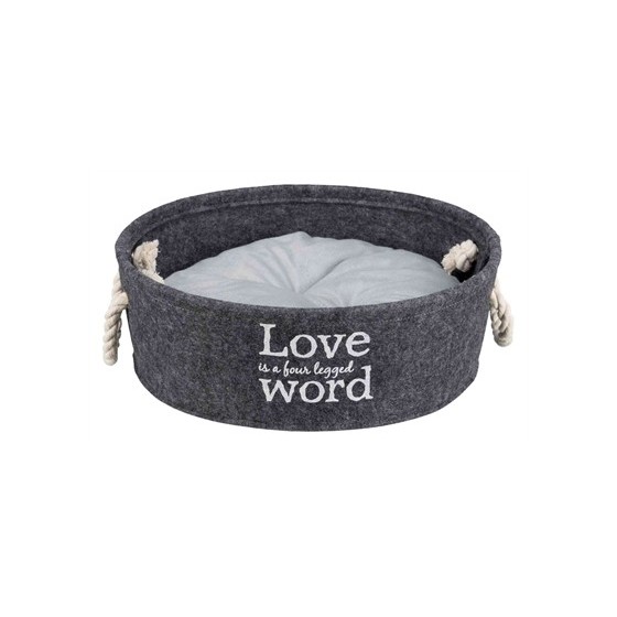 Trixie Mand Lian Rond Antraciet 45X45X20 CM