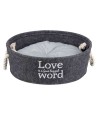 Trixie Mand Lian Rond Antraciet 37X37X14 CM