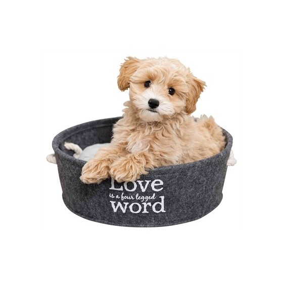 Trixie Mand Lian Rond Antraciet 37X37X14 CM