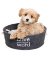 Trixie Mand Lian Rond Antraciet 37X37X14 CM