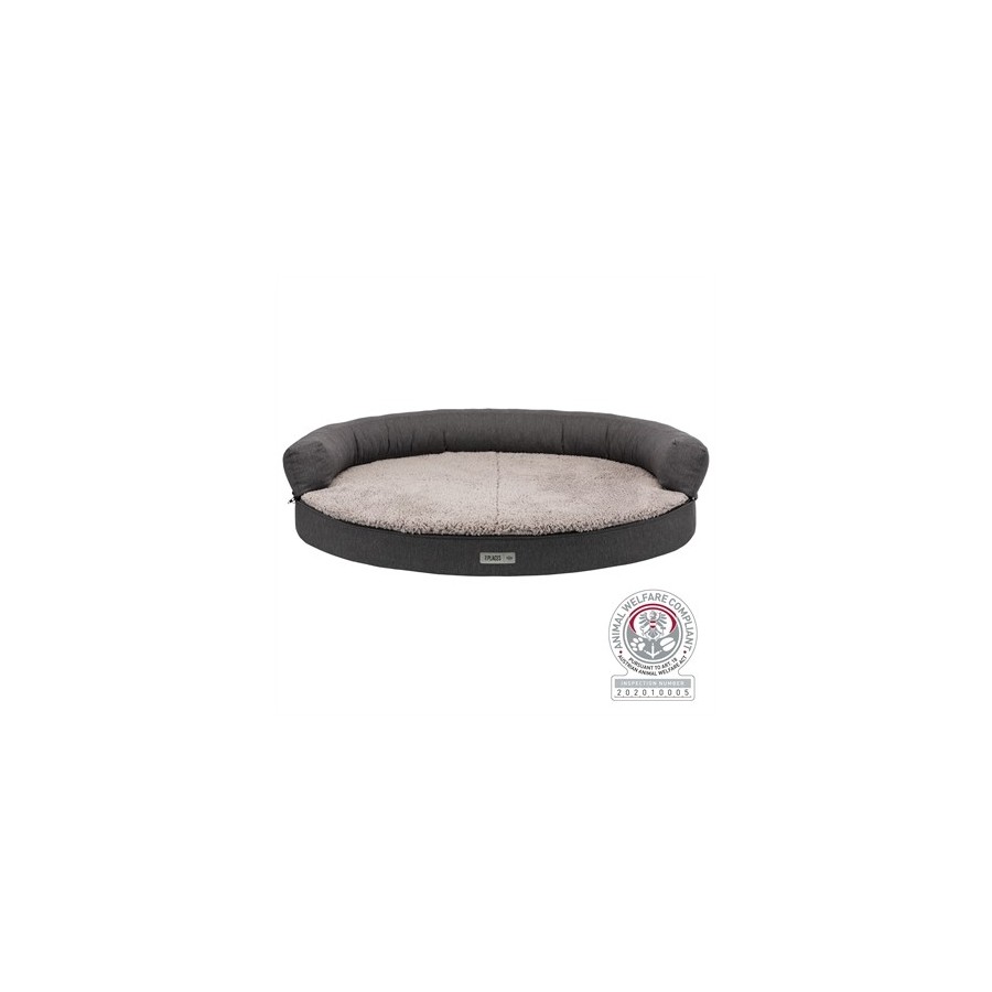 Trixie Vital Sofa Bendson Orthopedisch Ovaal Donkergrijs / Lichtgrijs 100X80X25 CM