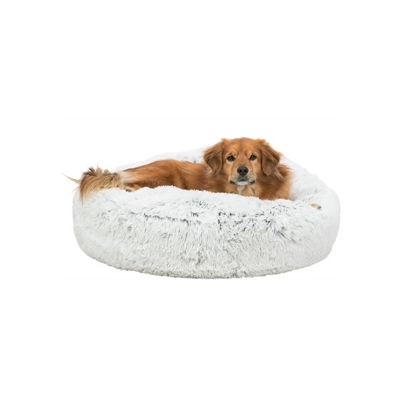 Trixie Kussen Harvey Rond Wit / Zwart 80X80X22 CM
