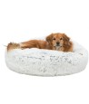 Trixie Kussen Harvey Rond Wit / Zwart 80X80X22 CM