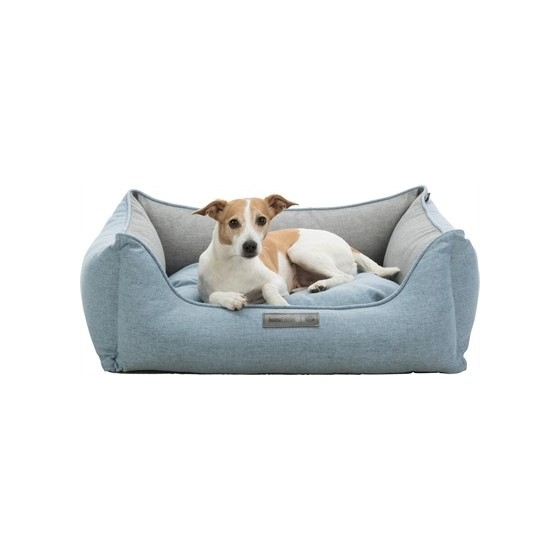 Trixie Hondenmand Lona Hoekig Lichtblauw/Grijs 80X60X27 CM