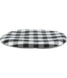 Trixie Kussen Scoopy Ovaal Zwart / Wit / Grijs 54X35X6 CM