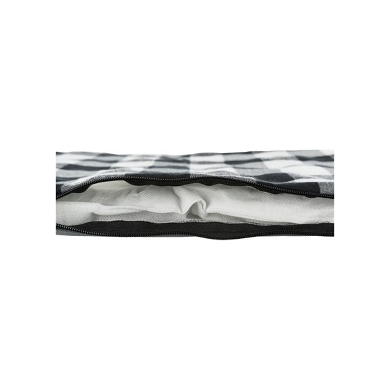 Trixie Kussen Scoopy Ovaal Zwart / Wit / Grijs 44X31X4 CM