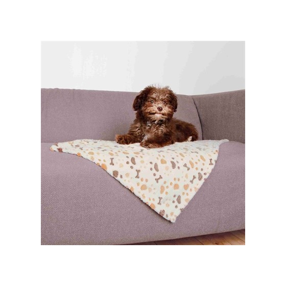 Trixie Deken Lingo Softfleece Wit / Beige 75X50X2 CM