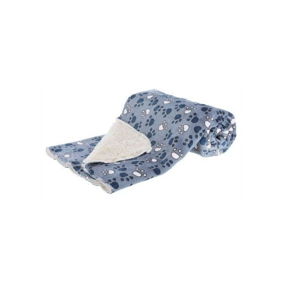 Trixie Deken Tammy Blauw / Beige 100X70X2CM
