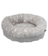 Trixie Mand Feather Rond Zilver / Grijs 50X50X14 CM