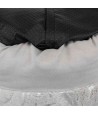 Trixie Mand Feather Rond Zilver / Grijs 50X50X14 CM