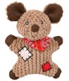 Trixie Muis Met Applicatie Stof / Jute Met Geluid 19 CM 3 ST