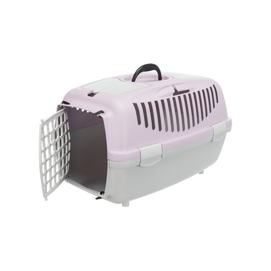 Trixie Vervoersbox Capri 2 Lichtgrijs / Lila 55X37X34 CM