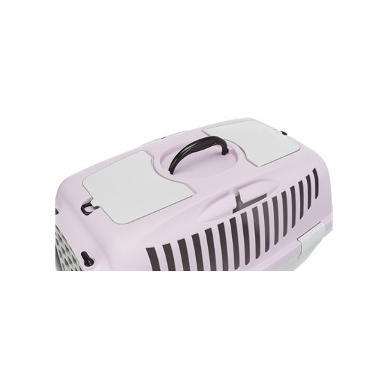 Trixie Vervoersbox Capri 2 Lichtgrijs / Lila 55X37X34 CM