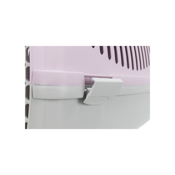 Trixie Vervoersbox Capri 2 Lichtgrijs / Lila 55X37X34 CM