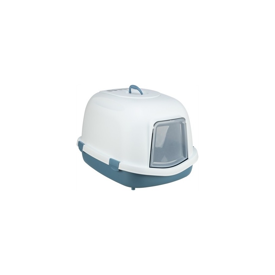 Trixie Kattenbak Primo Xxl Top Met Kap Blauw / Wit 71X56X47 CM