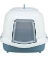 Trixie Kattenbak Primo Xxl Top Met Kap Blauw / Wit 71X56X47 CM