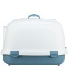 Trixie Kattenbak Primo Xxl Top Met Kap Blauw / Wit 71X56X47 CM