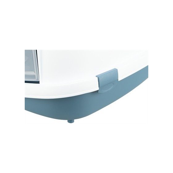 Trixie Kattenbak Primo Xxl Top Met Kap Blauw / Wit 71X56X47 CM