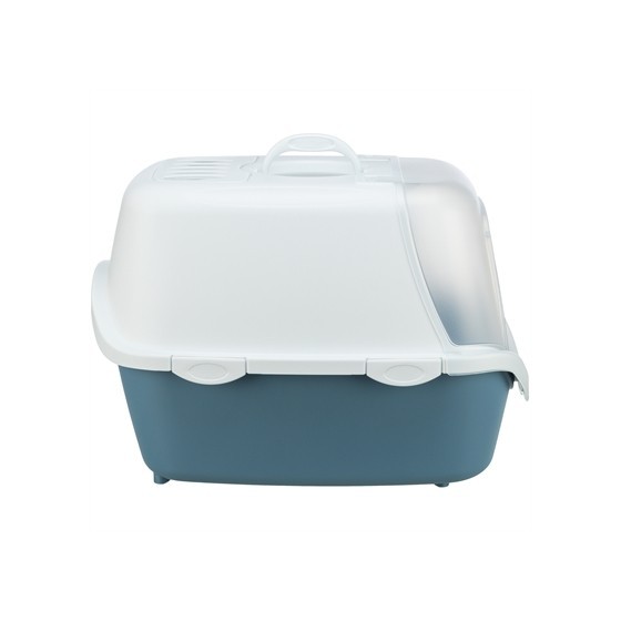 Trixie Kattenbak Vico Open Top Met Kap Blauw Grijs / Wit 56X40X40 CM
