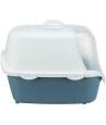 Trixie Kattenbak Vico Open Top Met Kap Blauw Grijs / Wit 56X40X40 CM