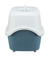 Trixie Kattenbak Vico Open Top Met Kap Blauw Grijs / Wit 56X40X40 CM
