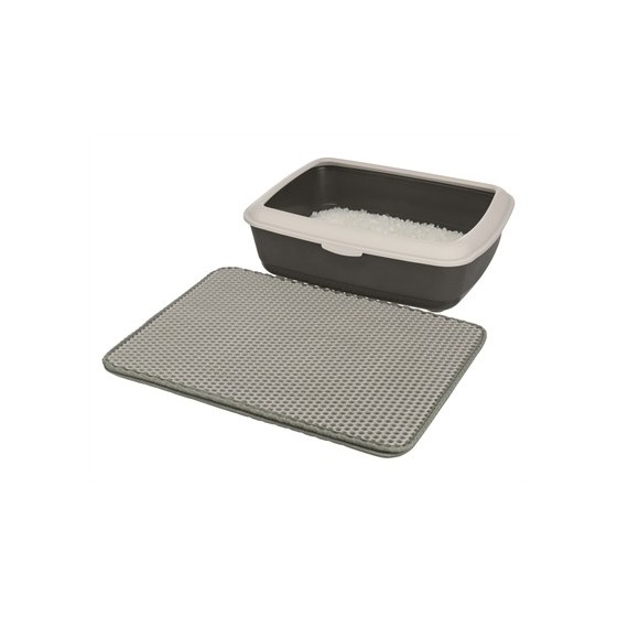 Trixie Opvangmat Voor Kattenbakken Eva Grijs 70X40 CM