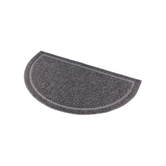 Trixie Schoonloopmat Voor Kattenbakken Halfrond Pvc Antraciet 59X35 CM 2 ST