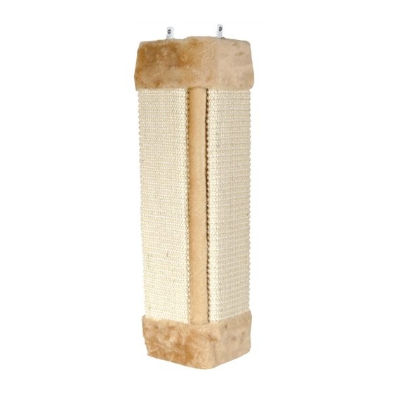 Trixie Krabplank Hoek Sisaltapijt / Pluche Met Catnip Naturel / Beige 23X49 CM