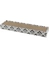 Trixie Krabkarton Scratchy Catnip Zwart / Wit 48X13X5 CM
