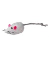 Trixie Set Muizen Pluche Met Catnip Wit / Grijs 5 CM 4X2 ST