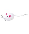 Trixie Set Muizen Pluche Met Catnip Wit / Grijs 5 CM 4X2 ST