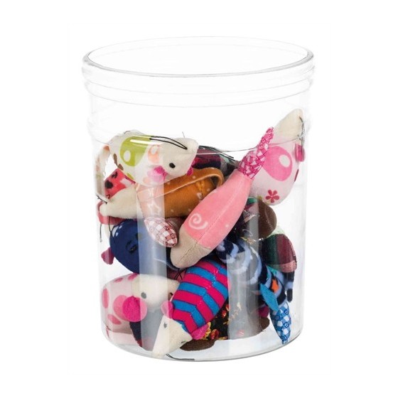 Trixie Muis / Vis, Pluche / Stof Met Kattenmunt Assorti 9-12 CM 42 ST