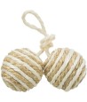 Trixie 2 Ballen Aan Koord Sisal Assorti 4,5X4,5X4,5 CM 4 ST