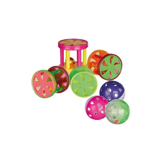 Trixie Bal / Rol Kunststof Assorti 4,5 CM 60 ST