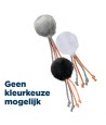 Trixie Bal Met Touwtjes Pluche Met Kattenmunt Assorti 4X4X4 CM 100 ST