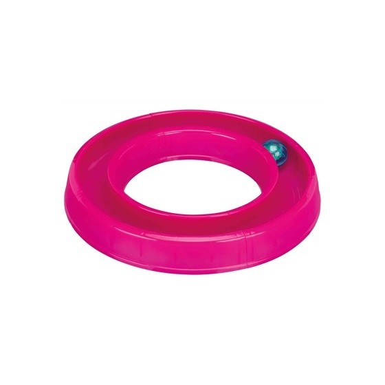 Trixie Flashing Ball Race Kunststof Roze 65X31 CM