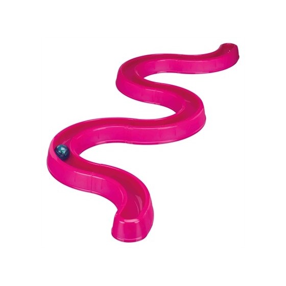 Trixie Flashing Ball Race Kunststof Roze 65X31 CM
