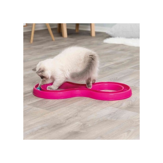 Trixie Flashing Ball Race Kunststof Roze 65X31 CM