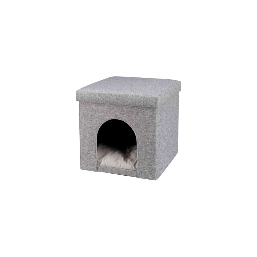 Trixie Poef Kattenmand Relax-Iglo Alois Grijs 40X40X38 CM