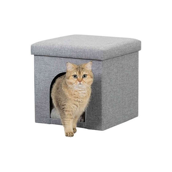 Trixie Poef Kattenmand Relax-Iglo Alois Grijs 40X40X38 CM