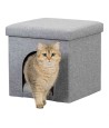 Trixie Poef Kattenmand Relax-Iglo Alois Grijs 40X40X38 CM
