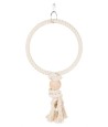 Trixie Touwring Met Houten Blok Naturel 24X24 CM 3 ST