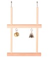 Trixie Trapezeschommel Dubbel Met Bel Hout 12X20 CM 4 ST