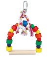 Trixie Boogschommel Met Bonte Blokjes Hout 13X19 CM 3 ST