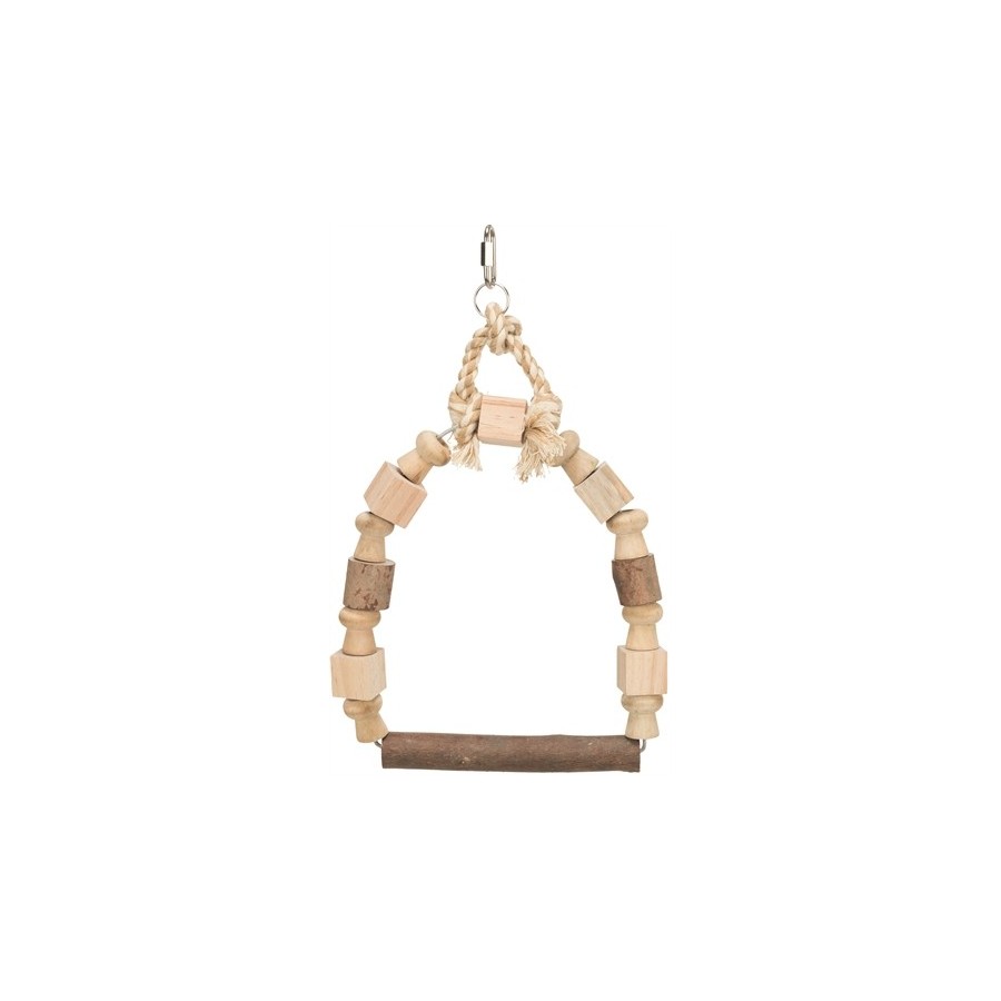 Trixie Boogschommel Met Bonte Blokjes Hout 20X29 CM 3 ST