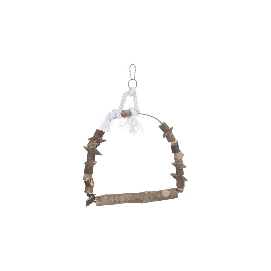 Trixie Boogschommel Met Houten Blokjes Schorshout 22X29 CM 3 ST